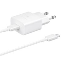 Samsung 15W Power Adapter incl. USB-C naar USB-C kabel (1m) Oplader Wit