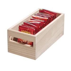 iDesign - Opbergbox met Handvat, 25.4 x 12.7 x 10.2 cm, Paulownia Hout