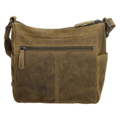Hide & Stitches idaho schoudertas-Olive