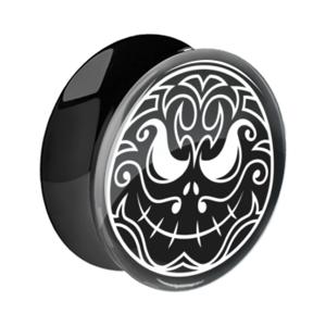 Double Flared Plug met Magic Skull Design Acryl Tunnels & Plugs