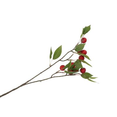 Kunstbloem fruit tak met appels - 76 cm - rood - Kunst zijdebloemen Kunstbloem fruit tak met appels - 76 cm - rood - Kunst zijdebloemen
