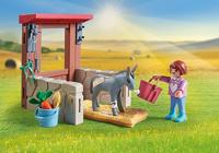 PLAYMOBIL Country - Boerderij dierenarts met de ezels Constructiespeelgoed - thumbnail