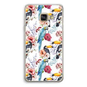Bloemen tukan: Samsung Galaxy A3 (2016) Transparant Hoesje