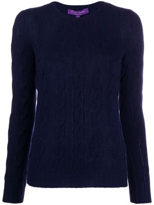 Ralph Lauren Collection pull en maille torsadée - Bleu
