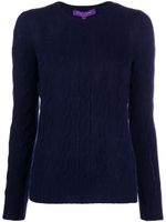Ralph Lauren Collection pull en maille torsadée - Bleu
