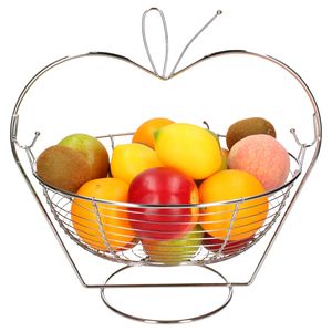 Fruitschaal/fruitmand appel hangend metaal 35 x 29 x 33 cm