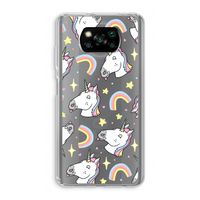 Rainbow Unicorn: Xiaomi Poco X3 NFC Transparant Hoesje