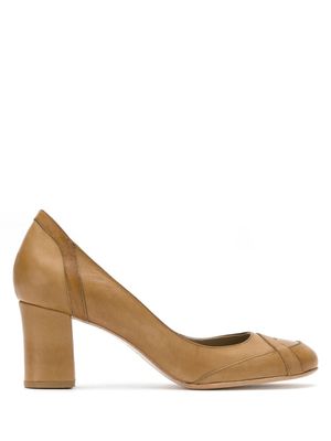 Sarah Chofakian escarpins Swan - Marron