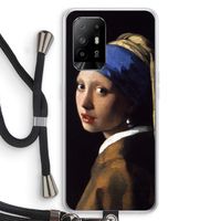 The Pearl Earring: Oppo A94 5G Transparant Hoesje met koord