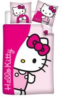 Hello Kitty Dekbedovertrek Flanel 140 X 200 cm - 65 x 65 cm