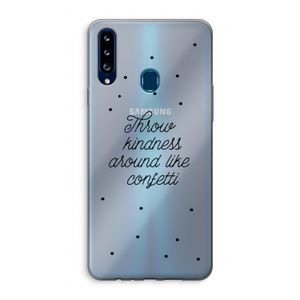 Confetti: Samsung Galaxy A20s Transparant Hoesje