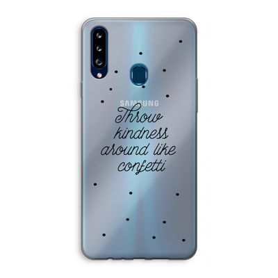 Confetti: Samsung Galaxy A20s Transparant Hoesje