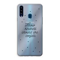 Confetti: Samsung Galaxy A20s Transparant Hoesje