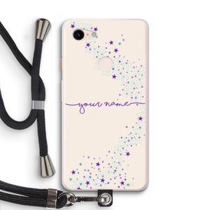 Sterren: Pixel 3 XL Transparant Hoesje met koord