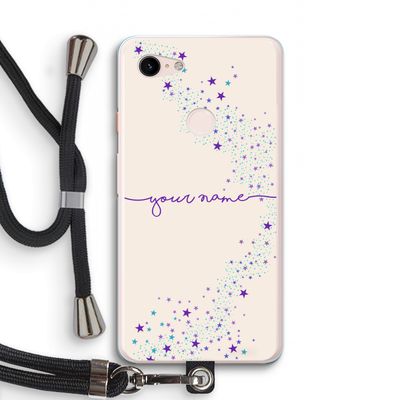 Sterren: Pixel 3 XL Transparant Hoesje met koord