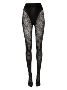 Victoria Beckham collants à motif monogrammé VB - Noir