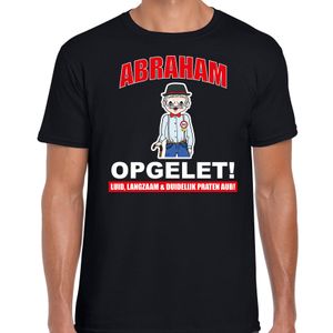 Verjaardag cadeau t-shirt - Abraham - opgelet 50 jaar zwart voor heren