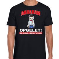 Verjaardag cadeau t-shirt - Abraham - opgelet 50 jaar zwart voor heren - thumbnail