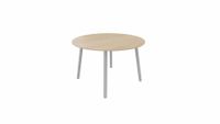 Tafel 9311 rond - 120 cm. - Alu - Eiken licht - Aluminium - thumbnail