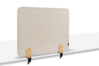 Legamaster ELEMENTS akoestisch bureauscherm 60x80cm soft beige (klem)