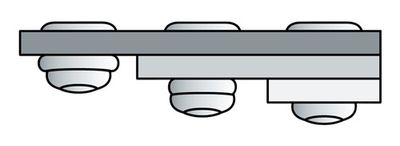 Gesipa Blindklinknagel | klinknagelschacht d x l 3,2 x 11 mm | aluminium / staal | 1000 stuks - 1433824 1433824