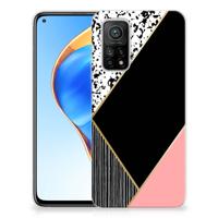 Xiaomi Mi 10T | 10T Pro | TPU Hoesje | Zwart Roze Vormen