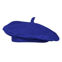 Boland Carnaval verkleed hoed/baret in Franse stijl - blauw - heren/dames - Frankrijk thema   -