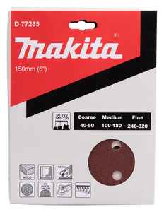 Makita Accessoires Schuurschijf 150mm Red Velcro - D-77235 D-77235
