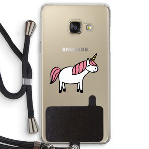 Eenhoorn: Samsung Galaxy A3 (2016) Transparant Hoesje met koord