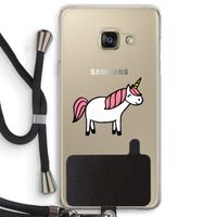Eenhoorn: Samsung Galaxy A3 (2016) Transparant Hoesje met koord
