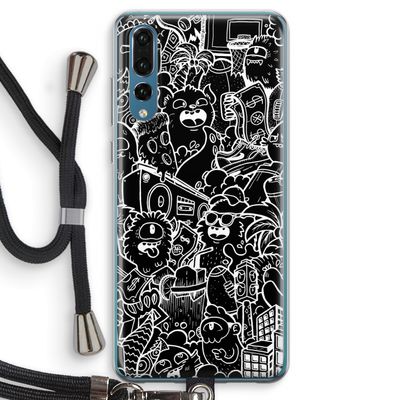 Vexx Black City : Huawei P20 Pro Transparant Hoesje met koord