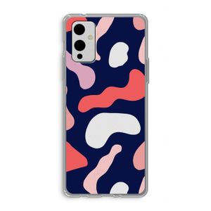 Memphis Shapes Pink: OnePlus 9 Transparant Hoesje