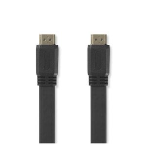 Platte High Speed HDMI-kabel met Ethernet | HDMI-connector - HDMI-connector | 1,5 m | Zwart