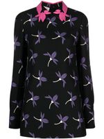 Valentino Garavani Pre-Owned chemise imprimée Fairy Fowers en soie - Noir - thumbnail