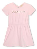 Michael Kors Kids robe en coton biologique à logo imprimé - Rose - thumbnail