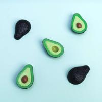 Avocado magneten (set van 5)