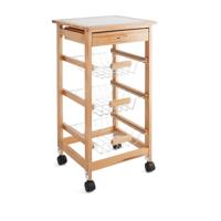 Multifunctionele kar Quid Garbo Bruin Hout 37 x 37 x 76 cm