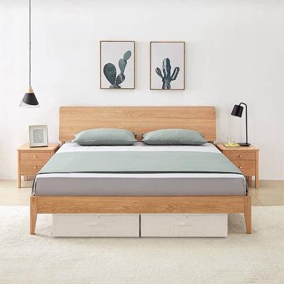 VidaXL Opbergboxen 2 st 70x40x18 cm stof crèmekleurig