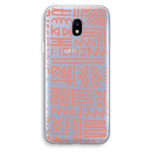 Marrakech Pink: Samsung Galaxy J3 (2017) Transparant Hoesje