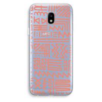 Marrakech Pink: Samsung Galaxy J3 (2017) Transparant Hoesje