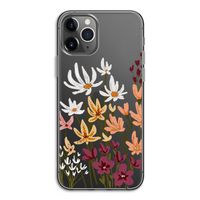 Painted wildflowers: iPhone 11 Pro Transparant Hoesje