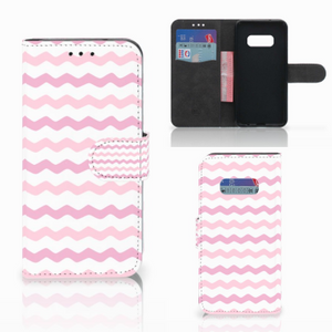 Samsung Galaxy S10e Telefoon Hoesje Waves Roze