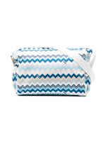 Missoni Kids sac à langer à motif zig zag - Blanc
