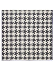 Burberry foulard en soie à motif pied-de-poule - Noir