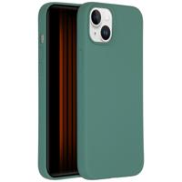 Accezz Liquid Silicone Backcover iPhone 15 Plus Telefoonhoesje Groen