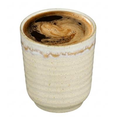 Mica Decorations Koffiemok / theemok Ethan - creme kleur - zonder oor - 9 x 8 cm - mokken - porselei