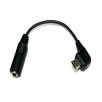 Micro USB audio kabel M/F (3.5mm jack) - thumbnail