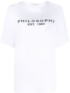 Philosophy Di Lorenzo Serafini t-shirt en coton à logo imprimé - Blanc