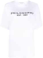 Philosophy Di Lorenzo Serafini t-shirt en coton à logo imprimé - Blanc