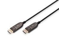 Digitus AK-340107-300-S DisplayPort-kabel DisplayPort / Glasvezel Aansluitkabel DisplayPort-stekker, DisplayPort-stekker 30.00 m Zwart 8K UHD
